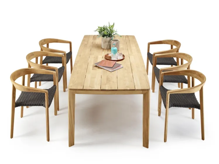 Sitzgruppe SOLPURI �Lodge Gartenm�bel Set 1� Teakholz, Holztisch